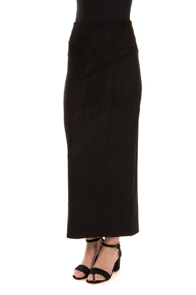 FRL-2607S-36 BLACK SHINY PLEATED SKIRT main image 1